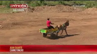 Culminan fiestas agostinas con carrera de carretones en Ciudad Sandino