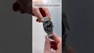 Apple Watch Ultra 2 and Titanium Milanese Loop or Stainless Steel Link Bracelet? #shorts #trending