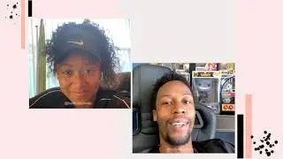 Naomi Osaka大坂なおみ and  Gael Monfils instagram live