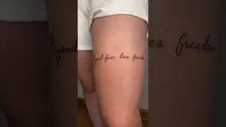 Bayond fear lies freedom | tattoo lettering ✍🏻
