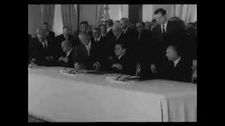 Signing of the Limited Nuclear Test Ban Treaty in 1963