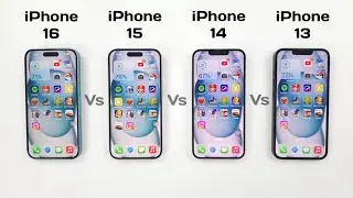 iPhone 16 vs 15 vs 14 vs 13 - iOS 18.5 ULTIMATE SPEED TEST 🔥
