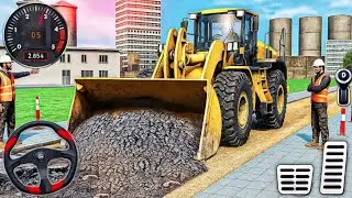 Road Builder Construction JCB 3D - City Highway Excavator Simulator - Android GamePlay