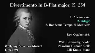 Mozart: Divertimento (K254), Boskovsky & H&uuml;bner & Kraus (1954) モーツァルト ディヴェルティメント クラウス