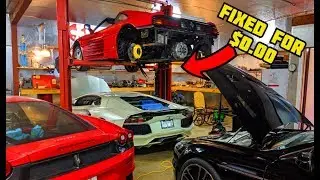 HOW we FIXED our TOTALLED FERRARI Engine for $0.00 | DIY MAJOR SERVICE Pt.16