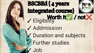 BSCBEd 4 years integrated course |||  Bscbed || Worth it or not ❌ #education #teacher