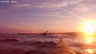 Golden hour of Fayette, Lake Michigan, Upper Peninsula, MI, Sea Kayaking