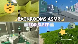 roblox asmr 🌙☁️ - BACKROOMS EDITION - liminal spaces - fall asleep - dreamcore