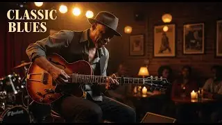 Classic Blues Bar Session | Slow Chicago Blues Guitar