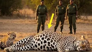 Baby leopard cries for help to save her pregnant mother. What rescuers did next shocked everyone
