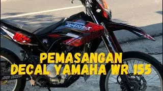 Pemasangan Decal Yamaha WR 155 full #viral #yamahawr155 #sticker #fullwrapping #tutorial
