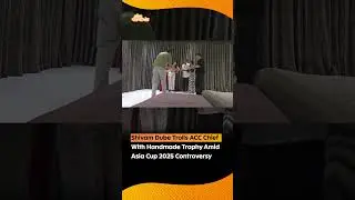 Shivam grabbed headlines after cheekily trolling Asian Cricket Council Chief with handmade trophy