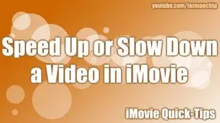 Mac - How to speed up or slow down a video in iMovie