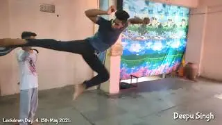 Lockdown Day-4, 2021. Jumping Side Kick