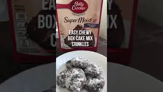 Easy Chewy Box Cake Mix Crinkles
