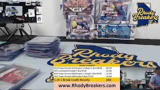 Wednesday Night Breaks With Rhody!  Topps Chrome MLB, Select FIFA, Archives and more!