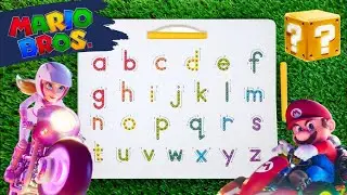 The Super MARIO Bros movie  abc -  Learn to write abc&acute;s Lowercase with MAGNATAB
