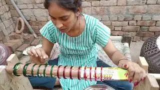 मैने बनाई लाल रंग की चूड़ियां \\ कैमिकल को सूखने में कितना समय लगता है?