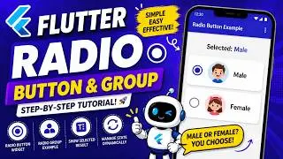 FLUTTER ANDROID -  RADIO BUTTON AND RADIO GROUP || TUTORIAL