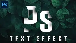 Leaf Text Effect in Photoshop | Stunning Typography Tutorial #photoshop