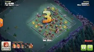 BH8 3 star Attack Strategy(40 Barbs 4 Giants 5 Bombs 6 carts) #140