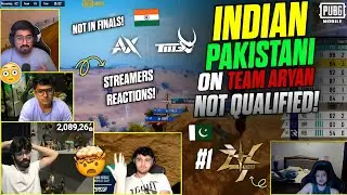 Indian 🇮🇳 And Pakistani 🇵🇰 Streamers Reaction Appreciate 😍 - Team Aryan🤯 Disqualified From PMWC - 4T