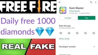 Gem Master app real or fake | free diamonds | Garena free fire | Tech Lover DK