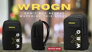 WRONG Large 35L Backpack Unboxing & Review | Best Laptop Bag for Travel & Work Under ₹400 @WrognIn 