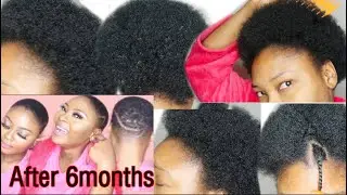 WILD  GROWTH HAIR OIL BEFORE &AFTER /6 months after big chop