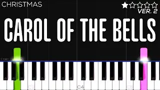 Christmas - Carol Of The Bells | EASY Piano Tutorial
