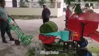 Efficient Silage Baler Machine in Action | High-Performance Silage Packing Solution