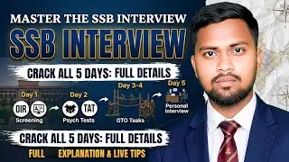 Crack SSB Interview in 5 Days: The Ultimate Step-by-Step Blueprint! 🎯: 99% of Candidates Fail Here!