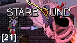 Starbound - Part 21 - Bone Dragon Boss Battle, Cat Hat