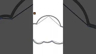 Pen tool hack in Illustrator | #shorts #illustrator