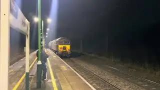 FAREWELL Pathfinder & Thank you for all the tours. D1015 heads into the night. Acton Bridge 20/12/25