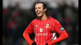 Swindon forward Harry McKirdy reacts to his side's loss to Man City