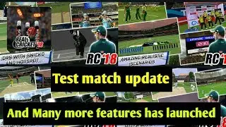 Real cricket 18 | Test match update | And Many more features has launched |