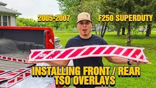 I installed the best bolt on mod for a ford! 05-07 Front and rear F250 frame overlays from TSO