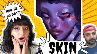 How To Paint SKIN Digitally Like @AhmedAldoori ! Iconic Art Techniques In Krita