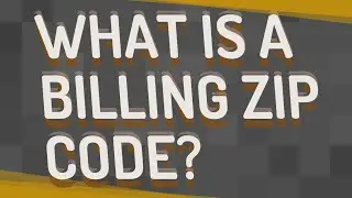 What is a billing zip code?
