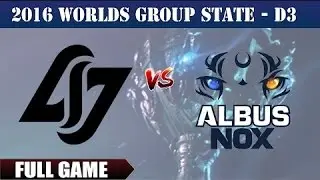 CLG vs ANX - LoL WCS 2016 D3 - Oct 01, 2016 | Counter Logic Gaming vs Albus NoX Luna