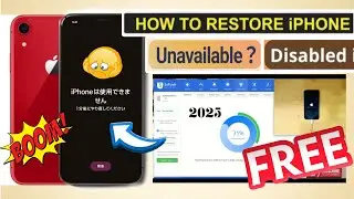 iPhone XR Unavailable Lock Screen Solution With 3uTools 100% Work With Free Tool 2025