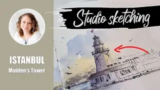 🎨 The process of transformation from line drawing to watercolor sketch