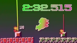 Super Mario Bros. Minus World Ending in 2:32.515