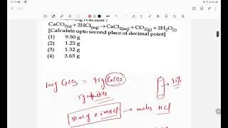 mass of 95% caco3 ;neet 2022 mole concept question solution #neet2023 #neet #neet2022 #aiims #jee
