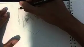 Drawing Raishin Akabane (Unbreakable Machine Doll)