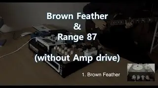 (앰프 드라이브 OFF) 디스토션 페달 비교 : Brown Feather & Range 87