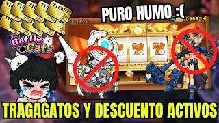 TRAGAGATOS ACTIVO, DESCUENTO EN BANNER, Y EVENTOS DE ANIVERSARIO - THE BATTLE CATS