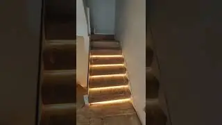 DIY hidden led stair light