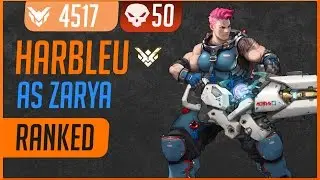 [117] Harbleu as Zarya| 50 Elims | Lijiang | 4517 SR 『Overwatch Pro Replays』